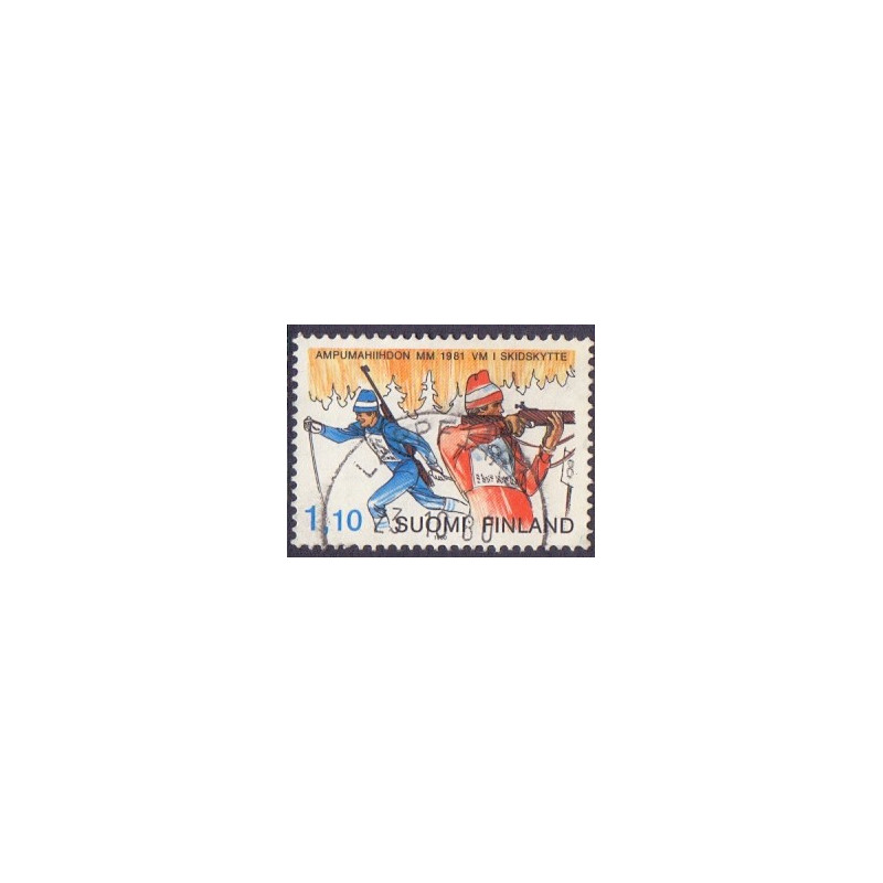 Finland. 1980. VM i skiskydning, og julefrimærker. AFA nr. 879-81**   , postfrisk stemplet FDC