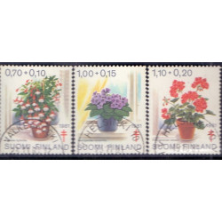 Finland. 1981. Blomster. AFA nr. 891-93 **   , postfrisk stemplet FDC