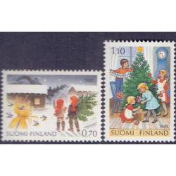 Finland. 1981. Handicapår, og julefrimærker. AFA nr. 894-96 **   , postfrisk stemplet FDC