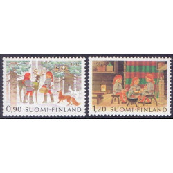 Finland. 1982. Julefrimærker. AFA nr. 922-23 **   , postfrisk stemplet FDC