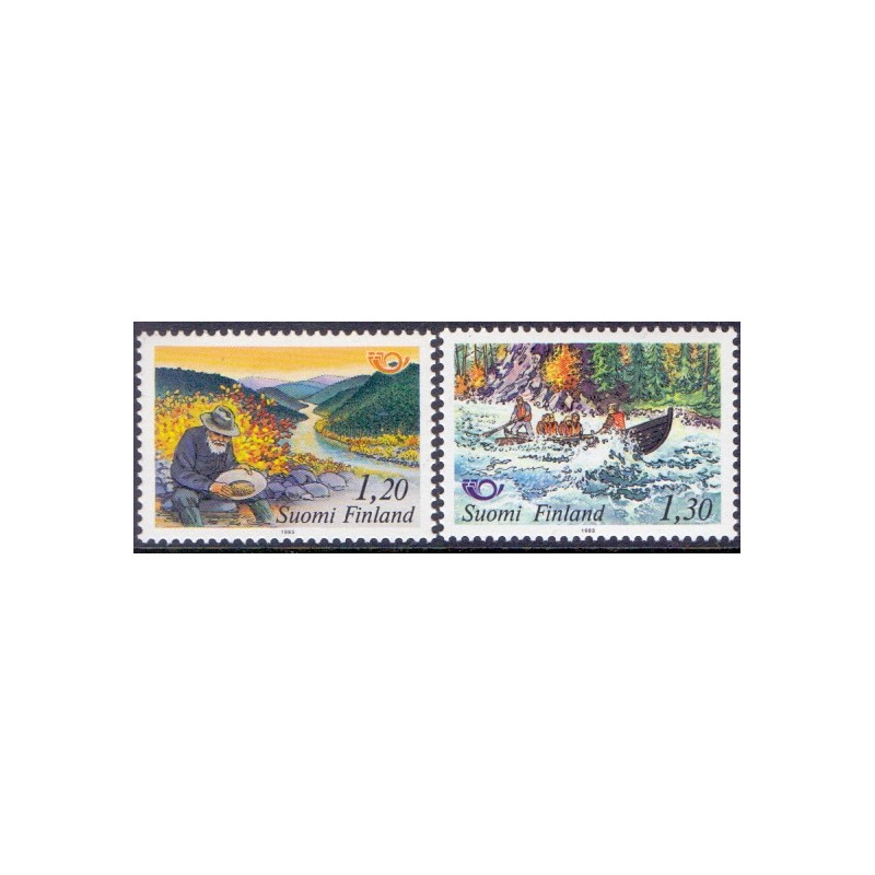 Finland. 1983. Fællesnordisk udgave. AFA 928-29 ** (3)   , postfrisk stemplet FDC