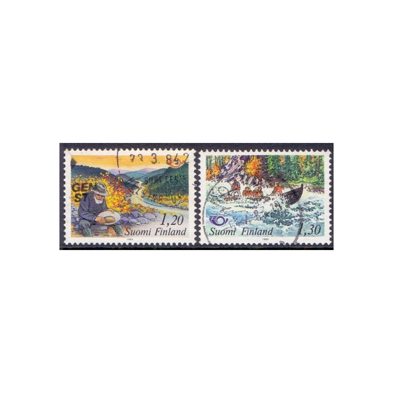 Finland. 1983. Fællesnordisk udgave. AFA 928-29 ** (3)   , postfrisk stemplet FDC