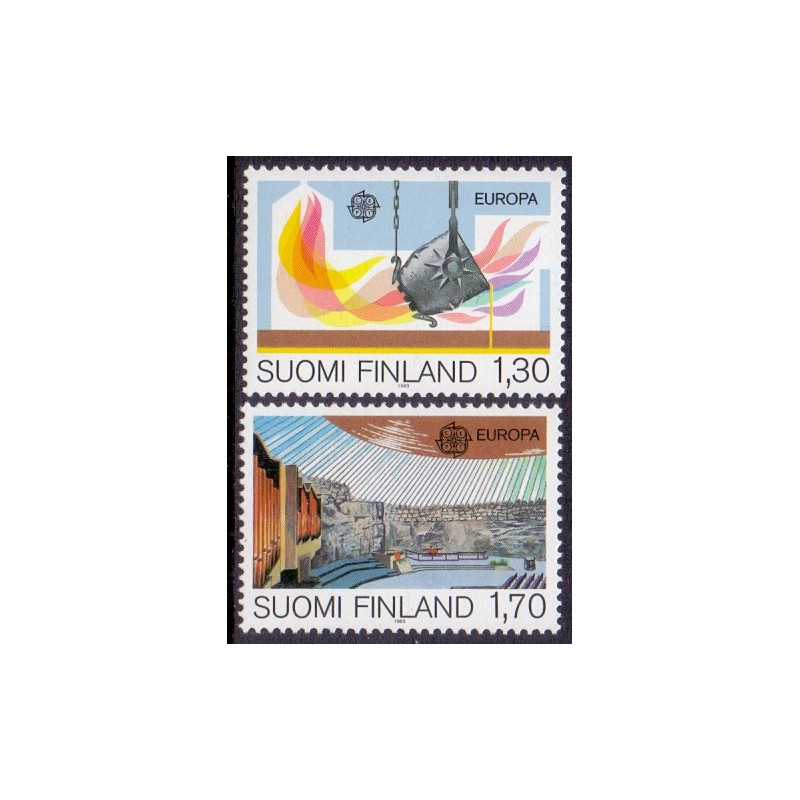 Finland. 1983. Europamærker. AFA nr. 932-33 **   , postfrisk stemplet FDC