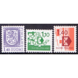 Finland. 1984. Suppleringsværdi, og brevklassificeringsreform. AFA nr. 945-47 **  , postfrisk stemplet FDC