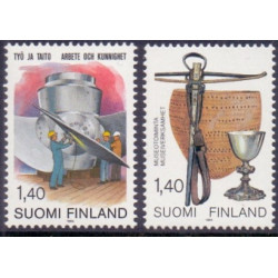 Finland. 1984. Arbejde, og Museumsvirksomhed. AFA nr. 948-49 **  , postfrisk stemplet FDC