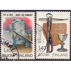 Finland. 1984. Arbejde, og Museumsvirksomhed. AFA nr. 948-49 **  , postfrisk stemplet FDC
