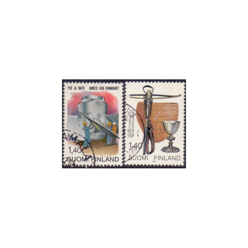 Finland. 1984. Arbejde, og Museumsvirksomhed. AFA nr. 948-49 **  , postfrisk stemplet FDC