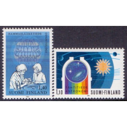 Finland. 1984. Tandlægekongres og Astronomi. AFA nr. 954-55 **  , postfrisk stemplet FDC