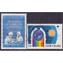 Finland. 1984. Tandlægekongres og Astronomi. AFA nr. 954-55 **  , postfrisk stemplet FDC