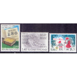 Finland. 1984. Loven fra 1734, Kivis, og julefrimærke. AFA nr 956-58 **  , postfrisk stemplet FDC