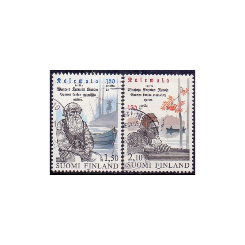 Finland. 1985. Nationalpos Kalevala. AFA nr. 963-64 **   , postfrisk stemplet FDC