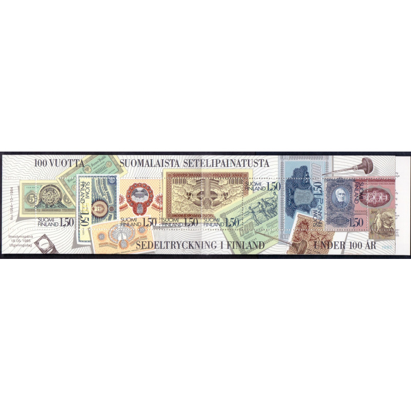 Finland. 1985. Seddeltrykning, sammentryk. AFA nr. 966-73 **   , postfrisk stemplet FDC