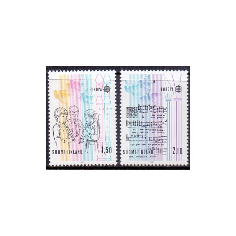 Finland. 1985. Europamærker. AFA nr. 974-75 **   , postfrisk stemplet FDC