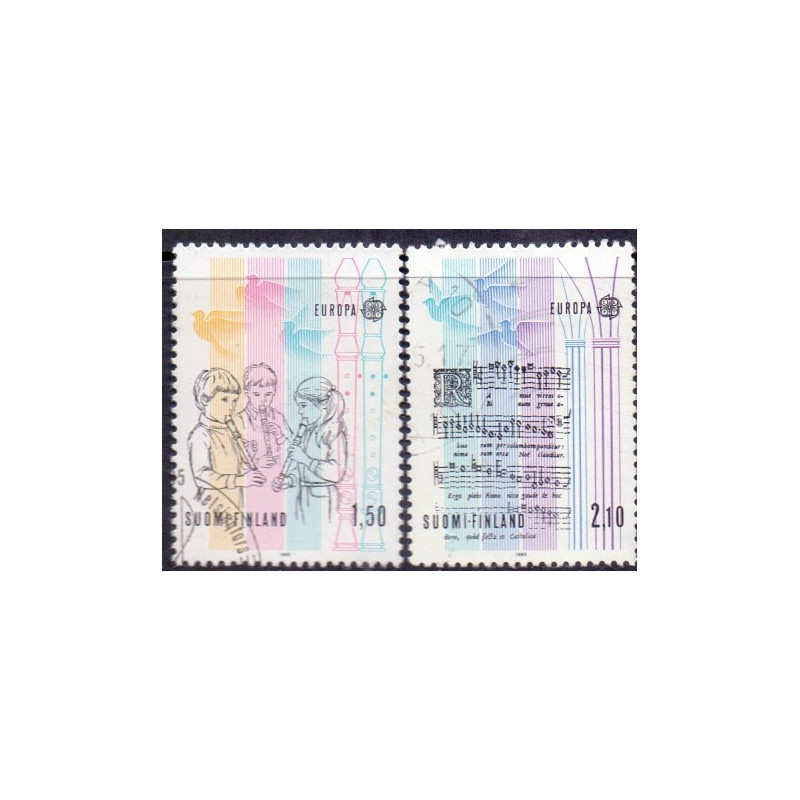 Finland. 1985. Europamærker. AFA nr. 974-75 **   , postfrisk stemplet FDC