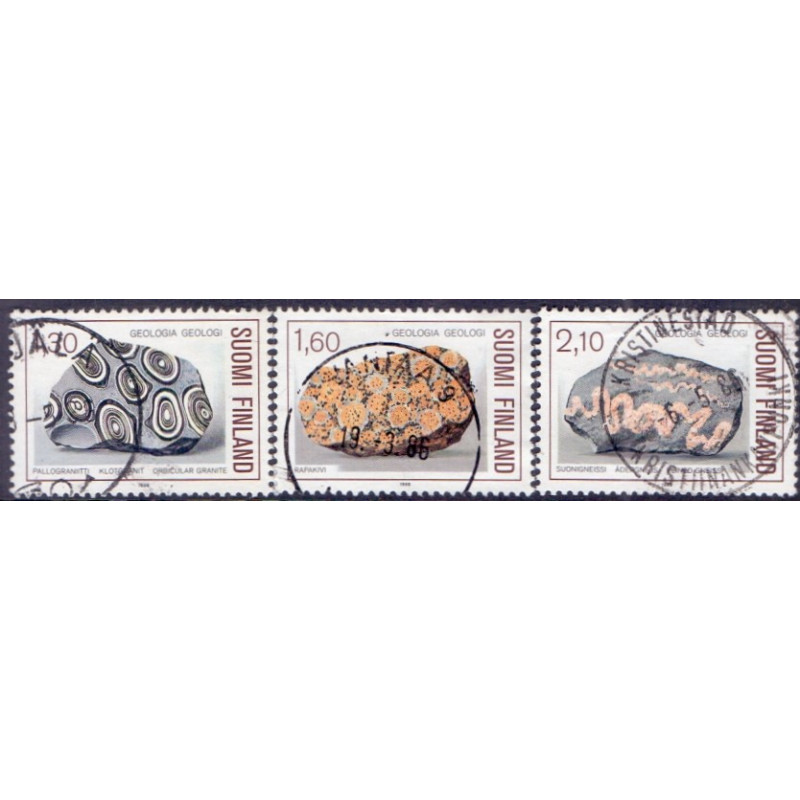 Finland. 1986. Geologi. AFA nr. 984-86 **   , postfrisk stemplet FDC