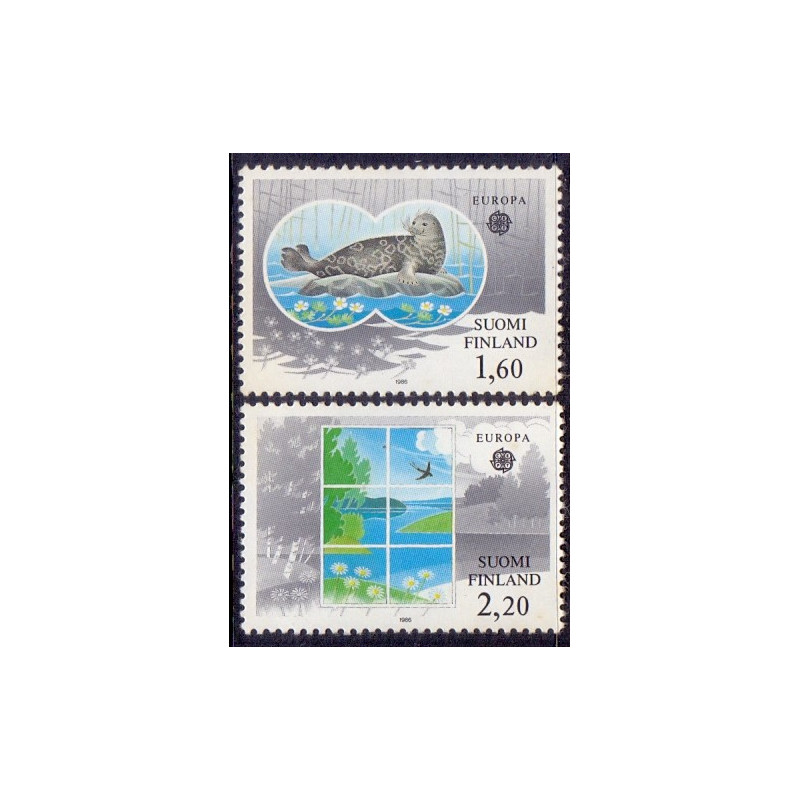 Finland. 1986. Europamærker. AFA nr. 987-88 **   , postfrisk stemplet FDC