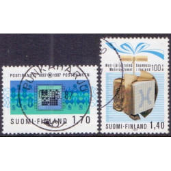 Finland. 1987. Postbanken og Metersystemet. AFA nr. 1008-09 **   , postfrisk stemplet FDC