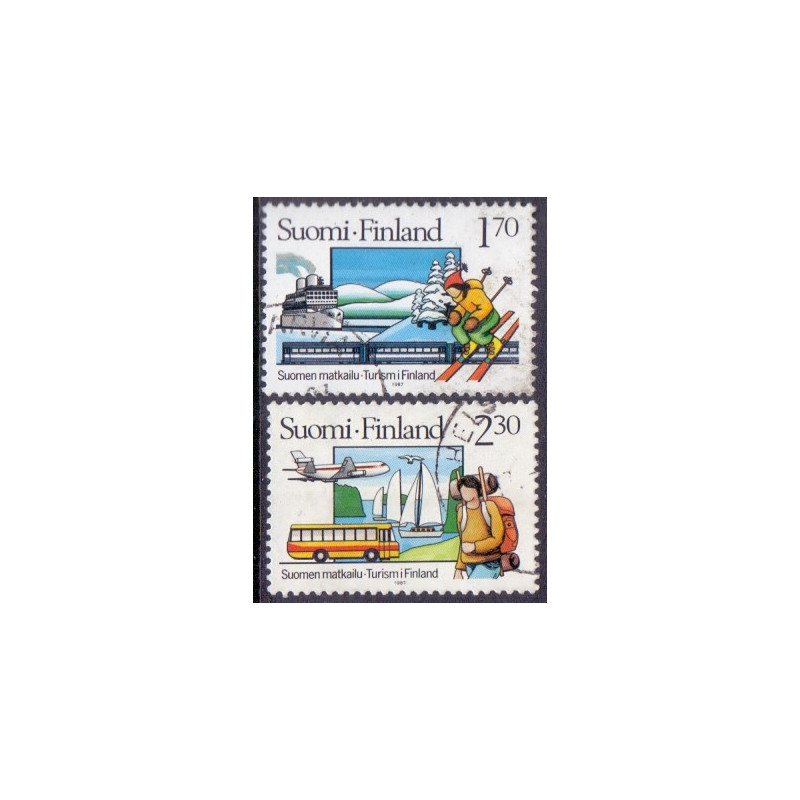 Finland. 1987. Turisme. AFA nr. 1010-11 **   , postfrisk stemplet FDC