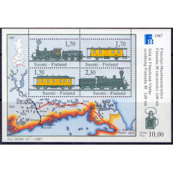 Finland. 1987. Finlandia, miniark AFA nr. 1016 **   , postfrisk stemplet FDC