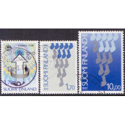 Finland. 1987. Fysik, og Selvstændighed. AFA nr. 1024-26  **   , postfrisk stemplet FDC