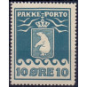 Grønland/Greenland 1937. 10 Øre, Grønblå. AFA nr. 15 postfrisk stemplet