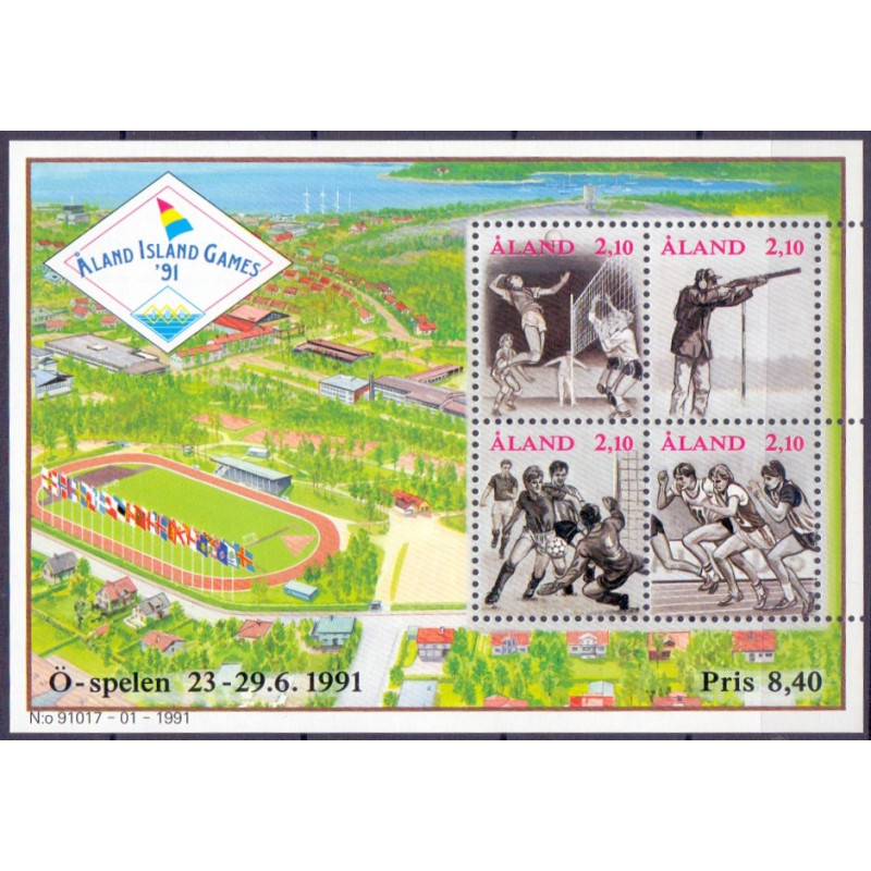 Åland. 1990. Ryatæppe og Kirke og Kalkmalerier. AFA nr. 41-43 **, st