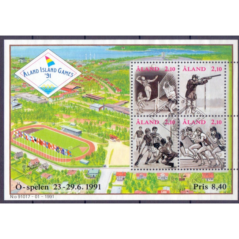 Åland. 1990. Ryatæppe og Kirke og Kalkmalerier. AFA nr. 41-43 **, st