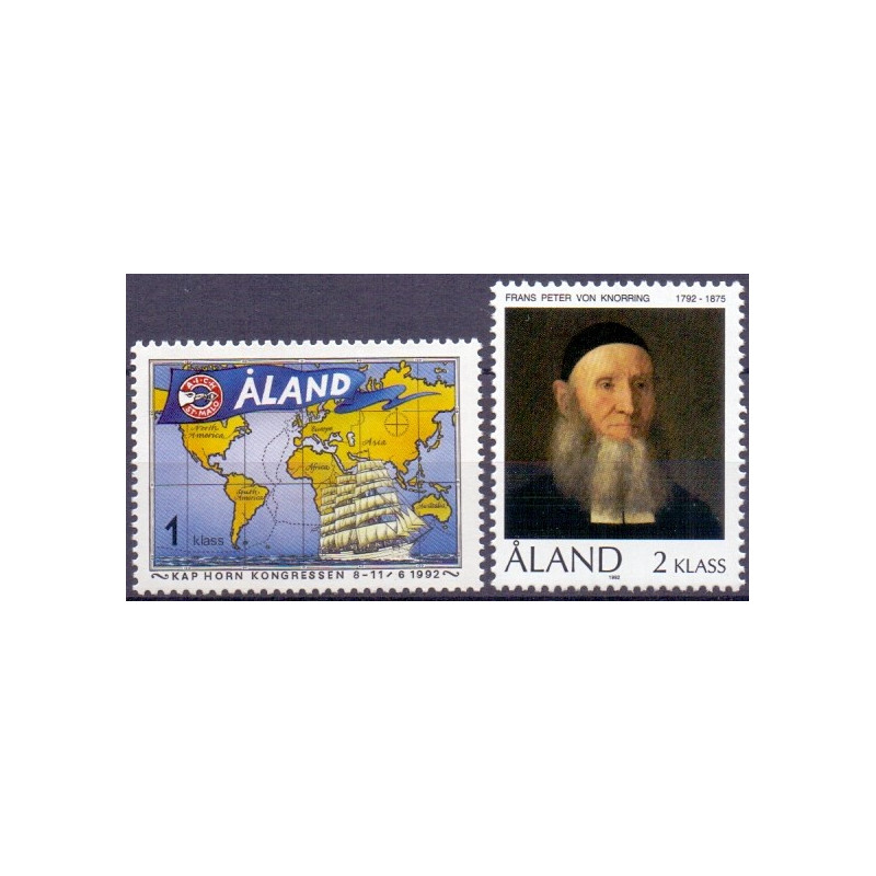 Åland. 1992. Kap Horn og Knorring. AFA nr. 55-56 **, st