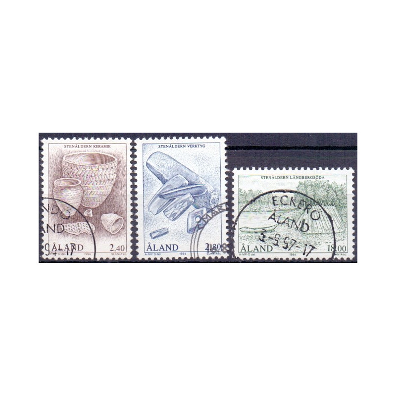 Åland. 1994. Stenalderen. AFA nr. 88-90 **,                       st