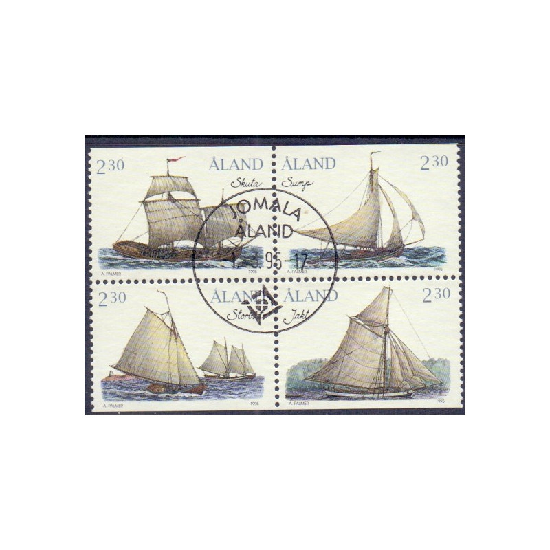 Åland. 1994-95. Sunds kirke og dagligmærker. AFA nr. 91-94 **                      st