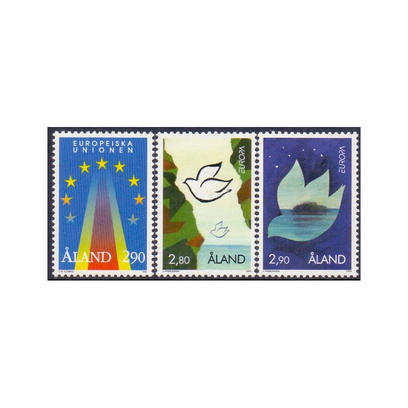 Åland. 1994-95. Sunds kirke og dagligmærker. AFA nr. 91-94 **                      st