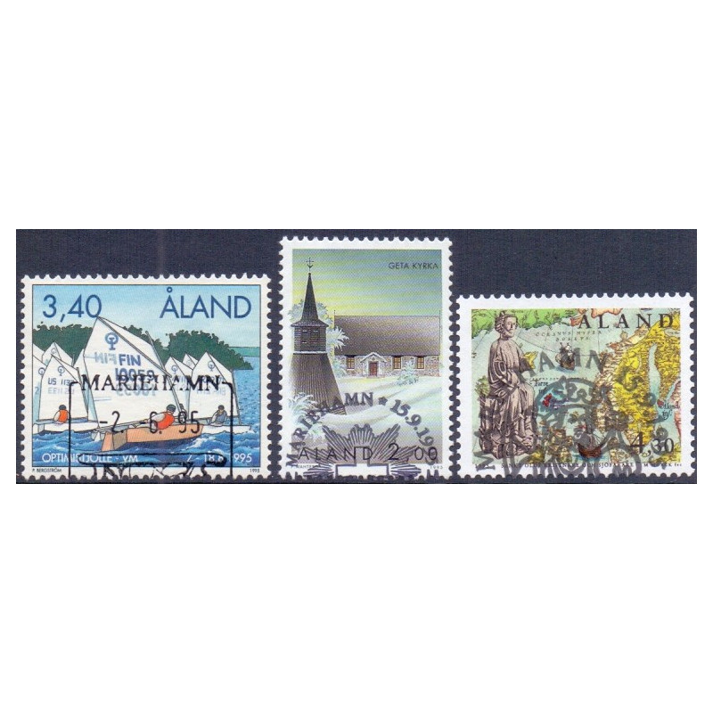 Åland. 1995. WM. St. George kirken og St. Oluf. AFA nr. 104-06 **                    st