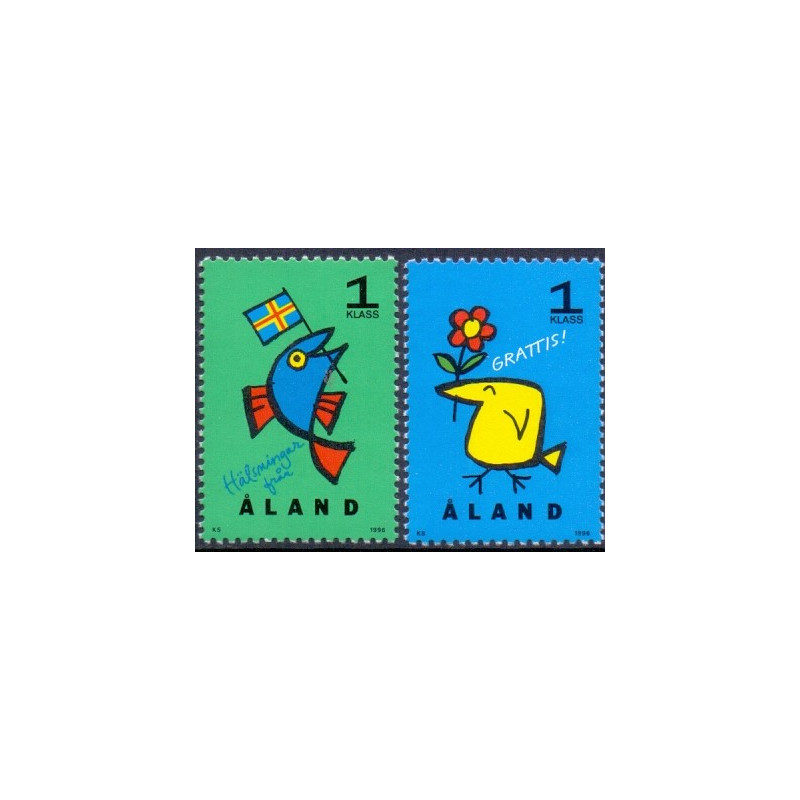 Åland. 1996. Hilsener. AFA nr. 107-08 **                    st