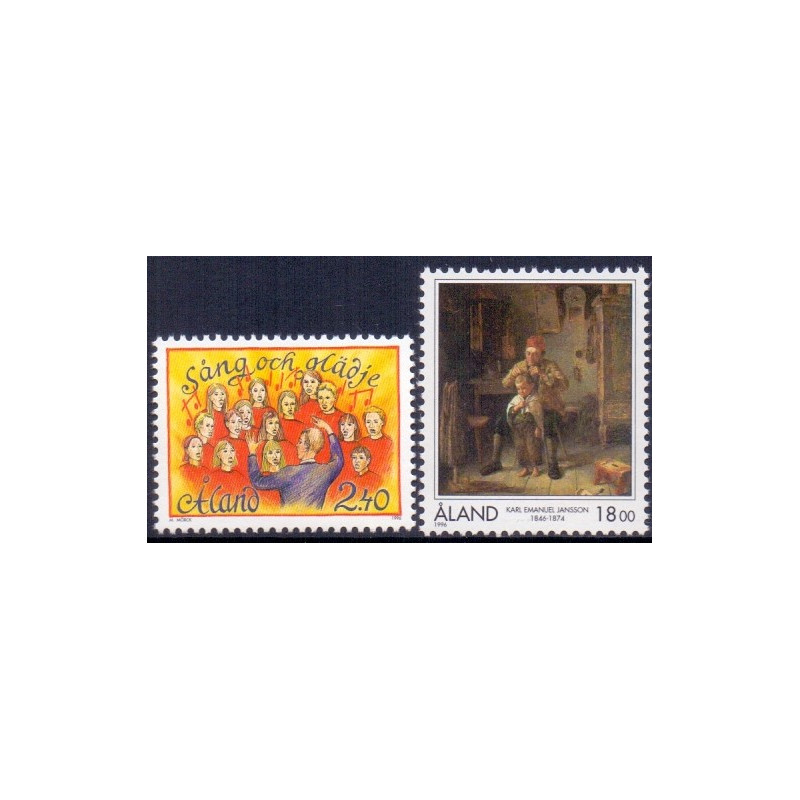 Åland. 1996. Festival og Karl Emanuel Jansson. AFA nr. 115-16 **                    st