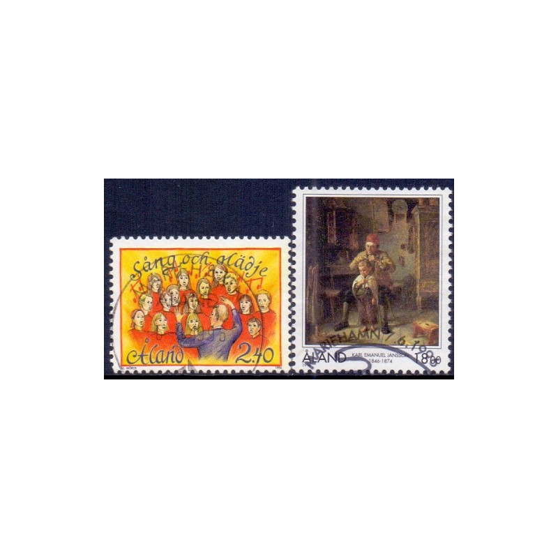Åland. 1996. Festival og Karl Emanuel Jansson. AFA nr. 115-16 **                    st