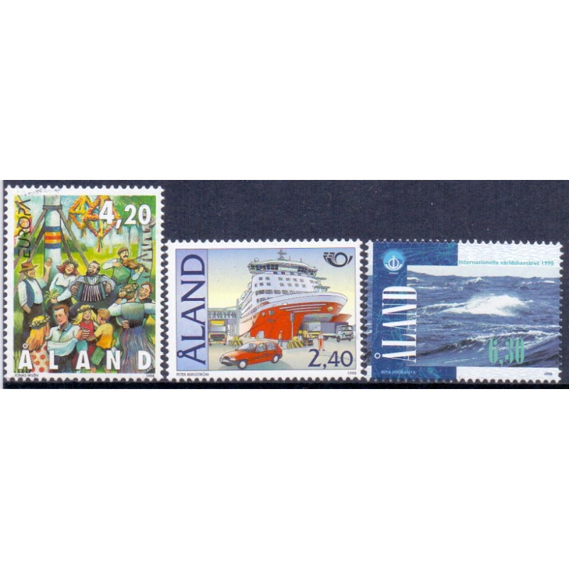Åland. 1998. Europa, og Norden frimærker. AFA nr. 140-42 **                st