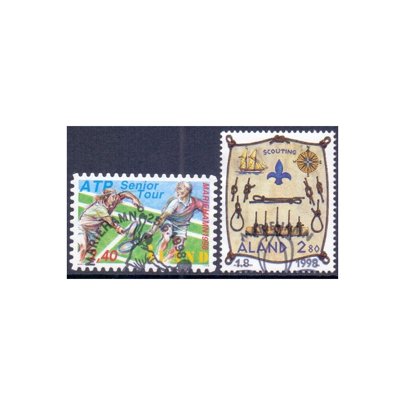 Åland. 1998. ATP-tennis og Spejder. AFA nr. 143-44 **                st