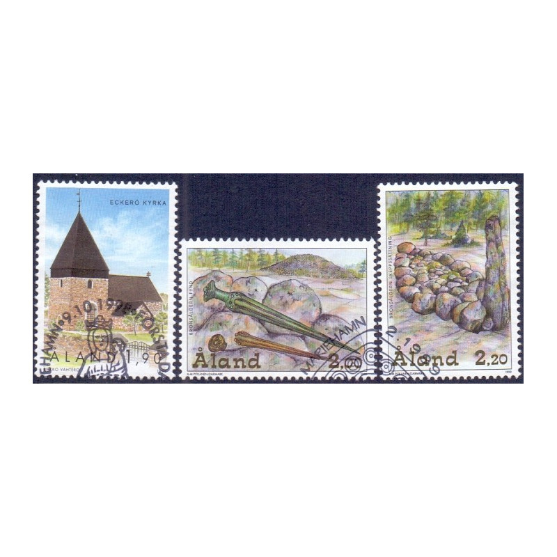 Åland. 1998-99. Eckerö og Bronzealderfund. AFA nr. 148-50 **                st
