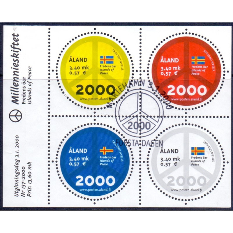 Åland. 2000. Årtusindeskiftet. AFA nr. 164-67 **