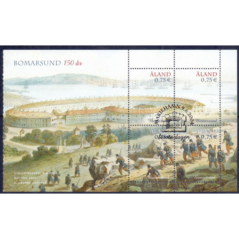 Åland. 2004. Bomarsunds fæstning, miniark. AFA nr. 236-39 **    st.