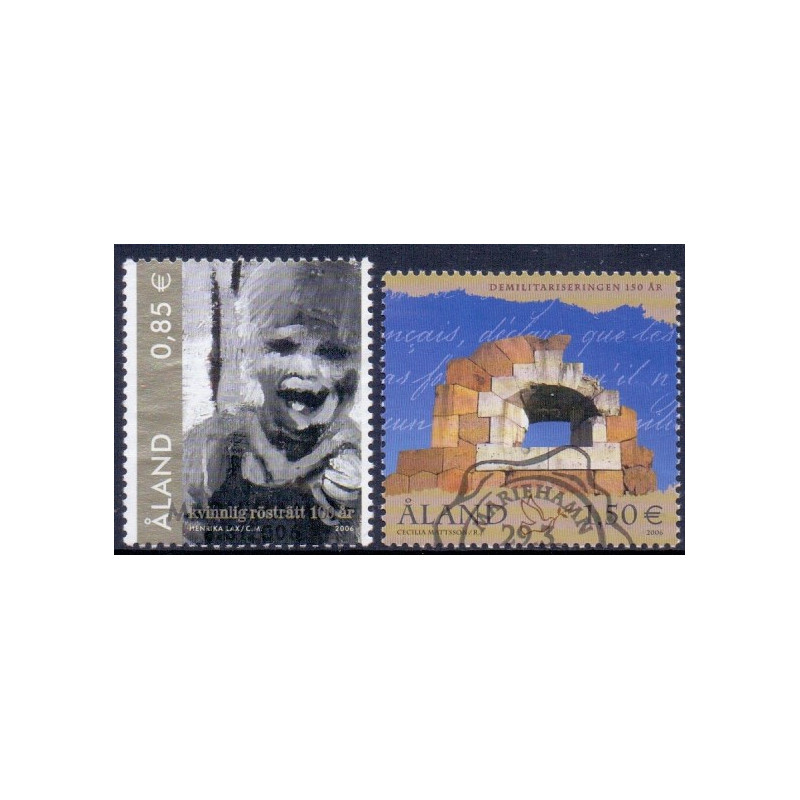 Åland. 2006. Kvinders stemmeret og Ålands demilitarisering.AFA nr 262-63  **   st.