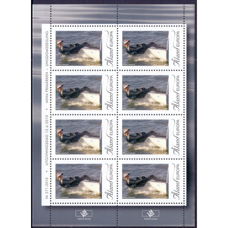Åland. 2010. Postvejen, ungdomssejlads. AFA nr. 330-31 **    st.