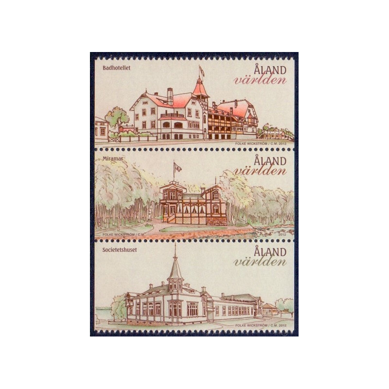 Åland. 2012. Arkitektonisk nostalgi, sammentryk. AFA nr. 362-64 **    st.