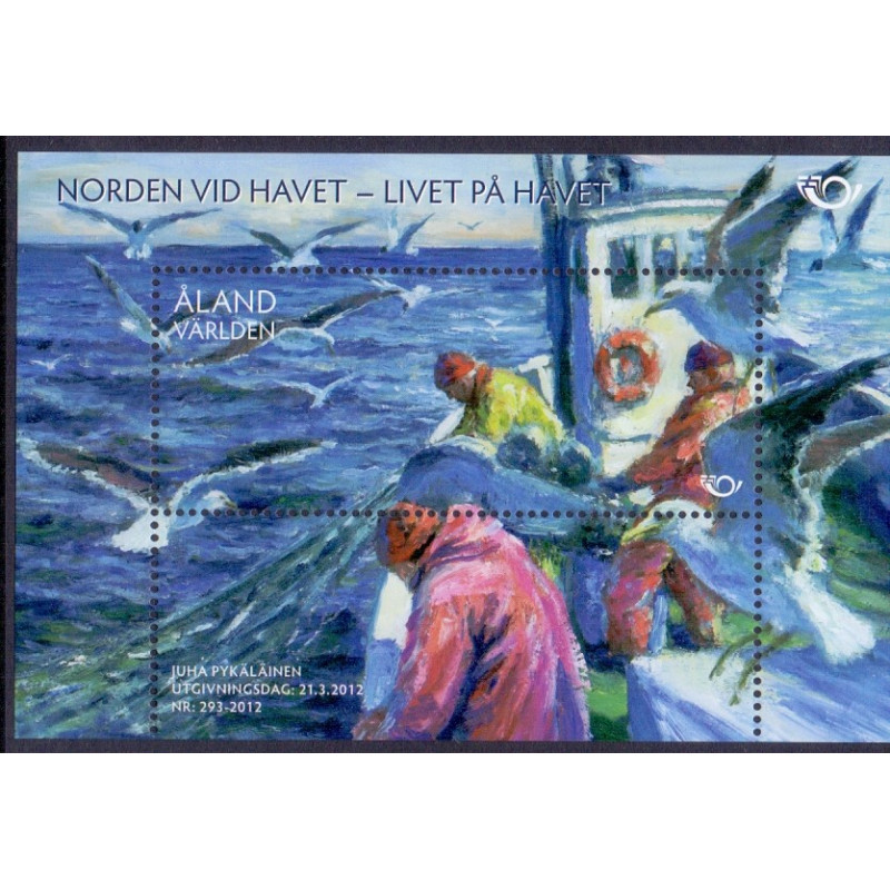 Åland. 2012. Norden ved havet, miniark. AFA nr. 355 **    st.