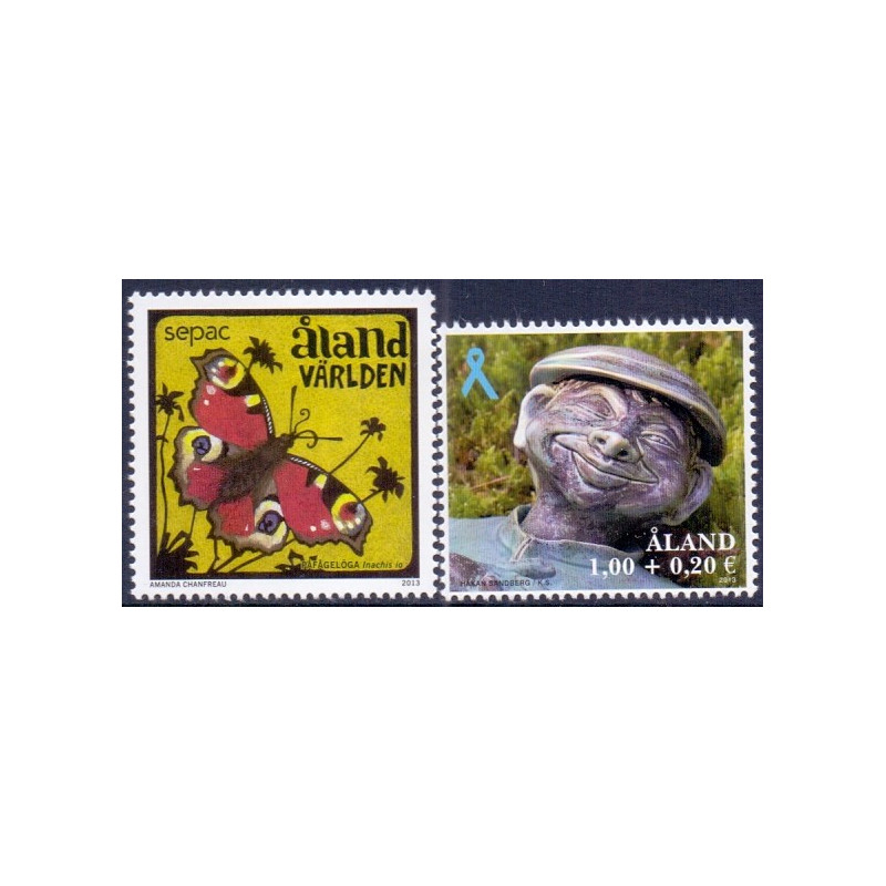 Åland. 2013. Sepac og Blå sløjfe. AFA nr. 382-83 **  st.