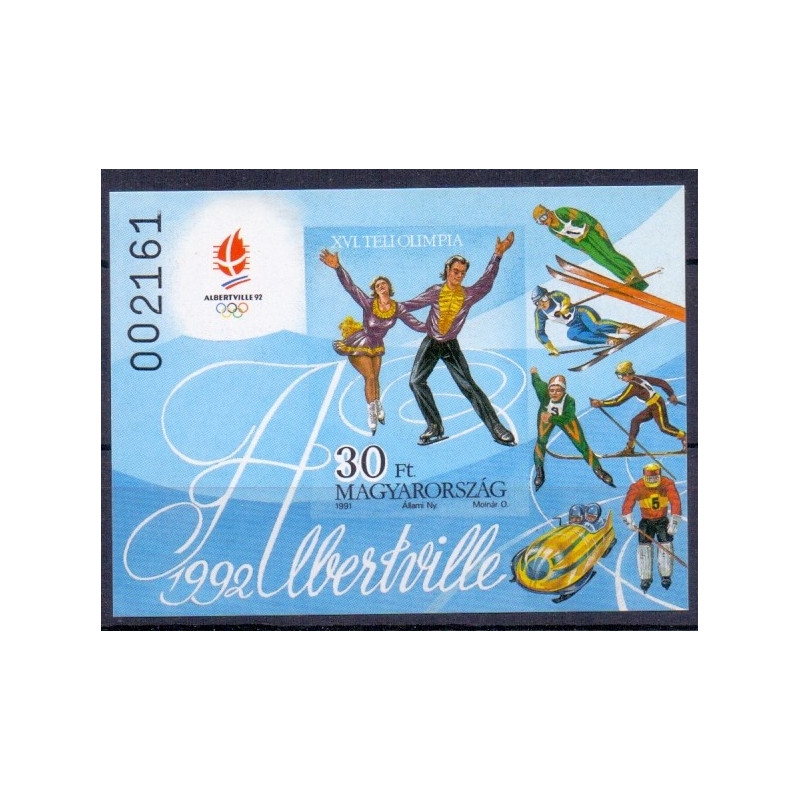 Ungarn.1991. Olympiske Vinterlege. UTAKKET. AFA nr 4056U **