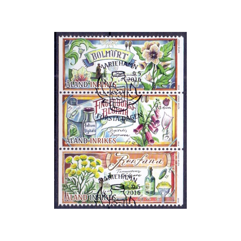 Åland. 2016. Naturens apotek, sammentryk. AFA nr. 425-27 **     st.