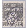 MIDVAAG,  på 3 øre bølgeline, perlegrå AFA nr 79a