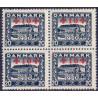 1921. Røde Kors +10/20 Øre, 4-blok. AFA nr. 121 **