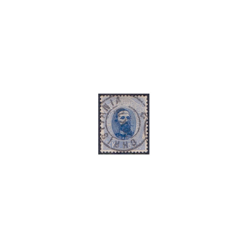 Norge. 1878. Oskar II 1,50 kr.. AFA nr. 33 ** Postfrisk ubrugt stemplet st.